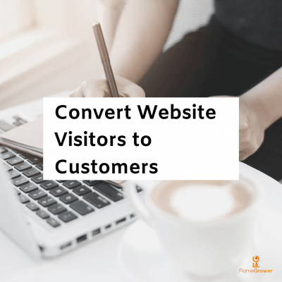 Convert website visitors to customers